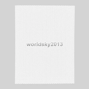 2 piezas 210x160mm Cuadrado Malla de Metal Rejilla Altavoz Círculo Decorativo #Blanco-4 - Imagen 1 de 6