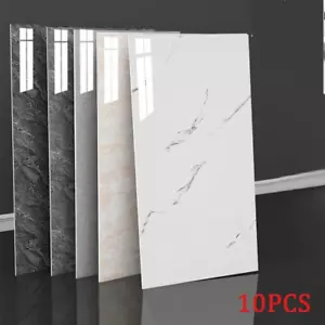 10/20X PVC Azulejos Mármol Pegatina de Pared Autoadhesiva Stick On Cocina Baño Decoración - Imagen 1 de 14