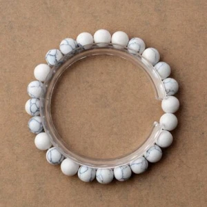 Wholesale Natural Gemstone Round Bead Bracelets Elastic Bangle 4mm 6mm 8mm 10mm - Picture 1 of 101
