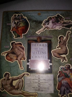Juego/6 Detalles de los Imanes Capilla Sixtina por Blue Q-1996-Diseño Islote-MIOP Foto 1 de 3