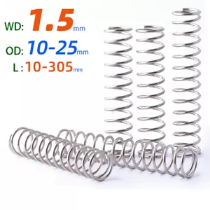 Compression Spring Various Size 10-25mm Diameter 10-260mm Length Pressure Small - Picture 1 of 5