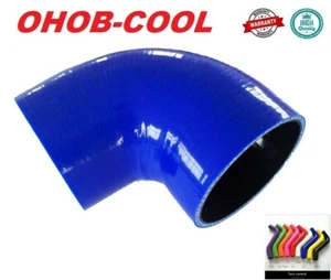 Manguera de admisión turbo reductora de silicona de 1,25" a 1,73" de codo de 90 grados tubo universal - Imagen 1 de 7