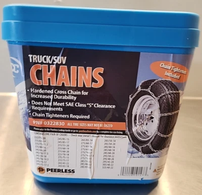 Peerless Truck/SUV Tire Snow Chains #0322830 with Tighteners - Image 1 of 4