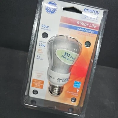 GE Lighting 11 Watt 45 Watt Replacement Energy Smart R20 CFL Bulb - Image 1 of 4