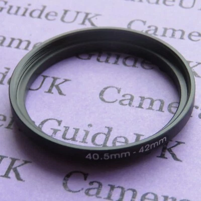 40.5mm to 42mm Male-Female Stepping Step Up Filter Ring Adapter 40.5mm-42mm - Image 1 of 2