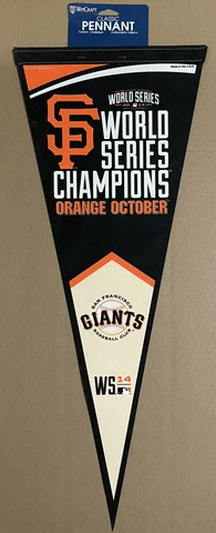 2014 San Francisco SF Giants World Series Champions Champs Pennant 12x30 Cover