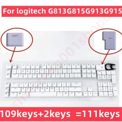 full set 109pcs + 2pcs KeyCaps for Logitech G813 G815 G913 G915 G913TKL G915TKL - Image 1 of 4