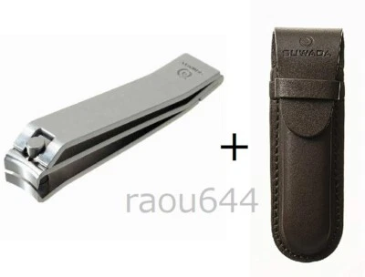 Cortaúñas tipo plegable de alta calidad SUWADA SB-112 con estuche de cuero Foto 1 de 4