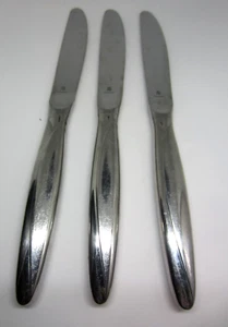 3 WMF San Remo Dinner Knives 18/10 Cromargan Germany Stainless Flatware Glossy - Picture 1 of 4