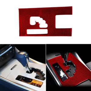 Red Carbon Fiber Gear Shift Panel Trim Cover Type B For Lexus IS250 2006-2012 - Picture 1 of 12
