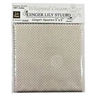 Whipped Cream Fabric by Ginger Lily, 24 piece charm pack ea 5" x 5" 100% cotton