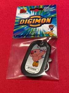 Digimon Biyomon Dog Tag Key Chain Brand New Fox Kids 2000 - Picture 1 of 4
