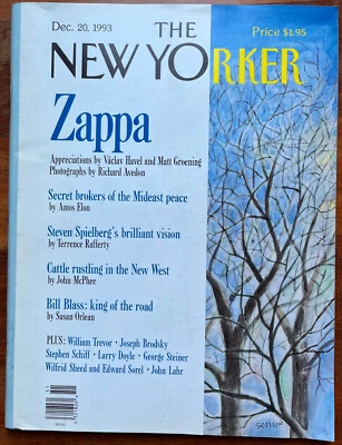 New Yorker Magazine Dec-20-93 Frank Zappa Bill Blass Spielberg +scratch 'n sniff - Image 1 of 4