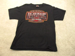 Harley Davidson Bogota Colombia Short Sleeve T Shirt Mens Medium Black - Picture 1 of 9