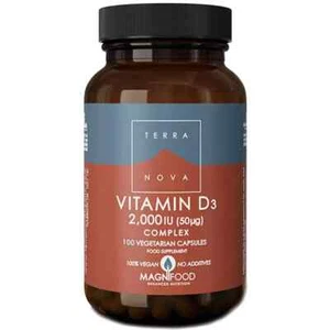 SEALED Terra Nova Vitamin D3 2000IU 50µg 100 Vegan Capsules (BBD 3/26) | MM2294 - Picture 1 of 3