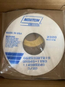 New Norton Saint-Gobain Quantum 66253387219 5NQ46-IVS3 Ceramic Alumina Wheel 14" - Picture 1 of 1
