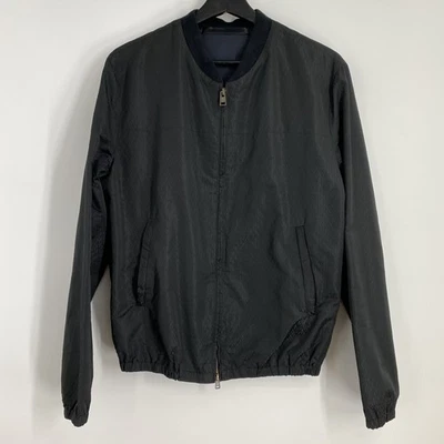 Valentino Silk Satin Bomber Jacket Men’s Size 38 Quiet Luxury Casual Preppy  - Image 1 of 4