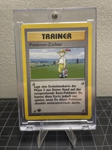 1999 Pokémon German 76 Pokémon-Züchter 1st Edition, Raw, NM-Mint Condition - Picture 1 of 6
