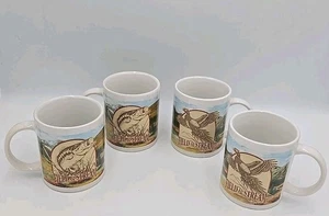 (4) Field & Stream Wildlife Coffee Mugs Tea Cups 12oz Houston Harvest Hunting  - Picture 1 of 11