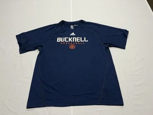 Bucknell Bison NCAA Adidas Basketball Climalite Short Sleeve Shirt Size Medium - Picture 1 of 6