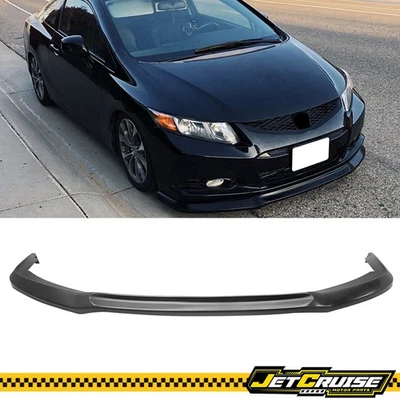 适用于 12-13 本田 Civic Coupe 2Dr 未上色前保险杠唇锅分离器 PU — 第 1/4 张图片
