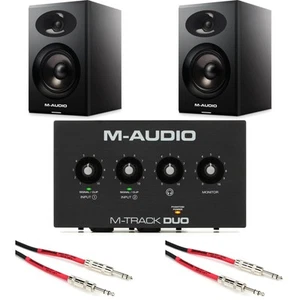 M-Audio M-Track Duo USB Audio Interface and Speaker Bundle - Picture 1 of 1
