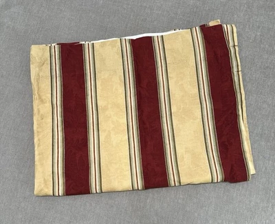 Роскошная занавеска-балдахин Waverly Capulet в полоску из красного золота 48 дюймов ширина X 36 дюймов длина - Изображение 1 из 4