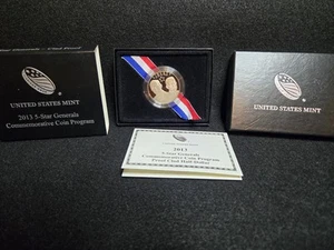 2013 5-Star Generals Commemorative Half Dollar Proof W/Box &COA - Picture 1 of 3