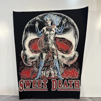 Chaqueta Vintage Negra Luz Parche Trasero Calavera Dama Desnuda Dulce Muerte Foto 1 de 4