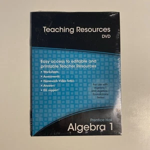 ALGEBRA 1 DVD - TEACHING RESOURCES (Editable & Printable) (2011, Pearson) - Picture 1 of 5