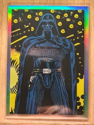 Darth Vader #DV8H-8 2023 Chrome Star Wars Galaxy Art Cards Refractor S0118A - Image 1 of 2