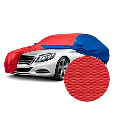 For Mercedes-Benz CLS500 06 Car Cover WeatherShield HP Two-Tone Red Custom Car — 第 1/4 张图片