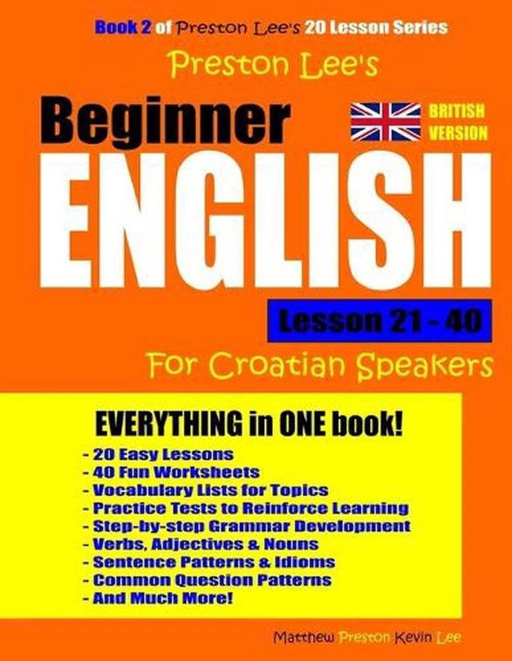 Preston Lee's Beginner English Lesson 21 - 40 For Croatian Speakers (British) by - Image 1 of 1