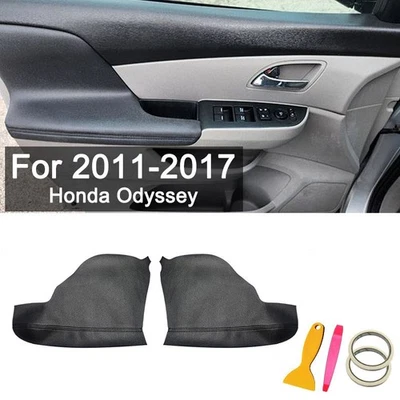 Panel de puerta delantera para Honda Odyssey 2001-2017 cubierta protectora negra Foto 1 de 4