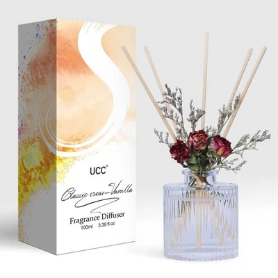 Classic Cream Vanilla Reed Diffuser Set - Premium Home Fragrance Decor - Image 1 of 4