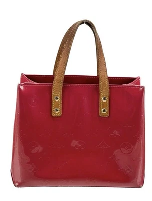 Bolso de Mano Louis Vuitton Monograma Vernis Reade PM Rojo Charol Asa Superior Foto 1 de 4
