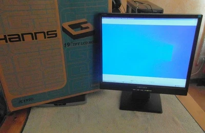 Hanns.G JC199D 19 Zoll PC Monitor • DVI VGA TFT LCD 1280x1024 Lautsprecher OVP - Bild 1 von 4