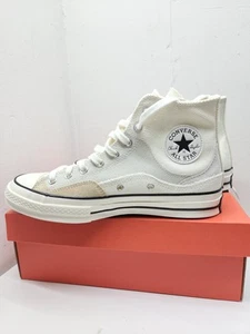 Size 9 Mens Converse Chuck 70 High Crafted Patchwork Beige White - Picture 1 of 9