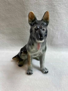 Vintage sitzender Schäferhund Figur - Bild 1 von 6