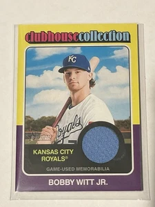 Reliquia de colección Clubhouse Topps Heritage High Number 2024 #CCR-BW Bobby Witt Jr - Imagen 1 de 2
