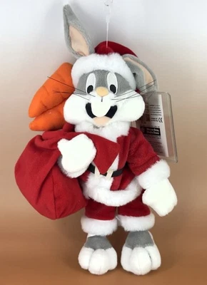 Warner Bros. Studio Stores BUGS BUNNY SANTA con bolsa de frijoles zanahorias con etiquetas como nuevas 2000 Foto 1 de 4