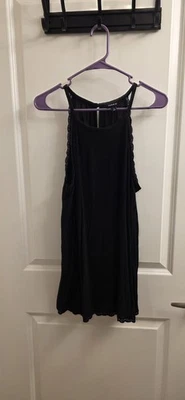 Torrid 1X Black Lace High Neck Cami, Keyhole Back, Button Close, Light, Worn 1X - Image 1 of 4