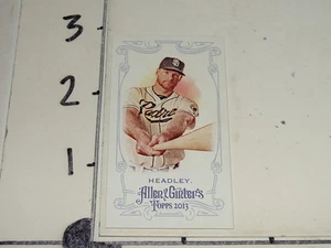 2013 ALLEN & GINTER Chase HEADLEY No # Red Bat A&G Mini/25 PADRES Pacific TIGERS - Picture 1 of 2