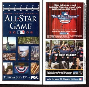 2008 FOX BASEBALL ALL STAR GAME BALLOT Unpunched  - Picture 1 of 1