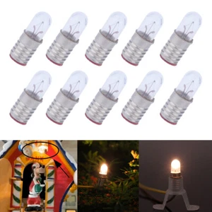 10Pcs Warm White Replacement Light Bulbs For Mr. Christmas Mickey's Clock Shop - Picture 1 of 7