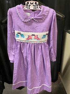 Marmellata Smocked Dress, 6x, Light Purple, Ice Skating, Holiday, Christmas - Picture 1 of 14