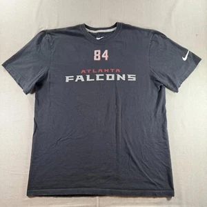 Nike Atlanta Falcons Roddy White Shirt Mens XL Black Cotton Shirsey 84 T - Picture 1 of 8