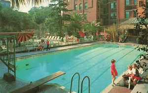 Postcard DeSoto Hotel Swimming Pool Savannah Georgia GA - Picture 1 of 2