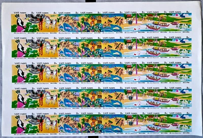 Vietnam 1987 imperf Battle Legends MNH 40 estampillas 5 juegos completos SC $67,50 Foto 1 de 4