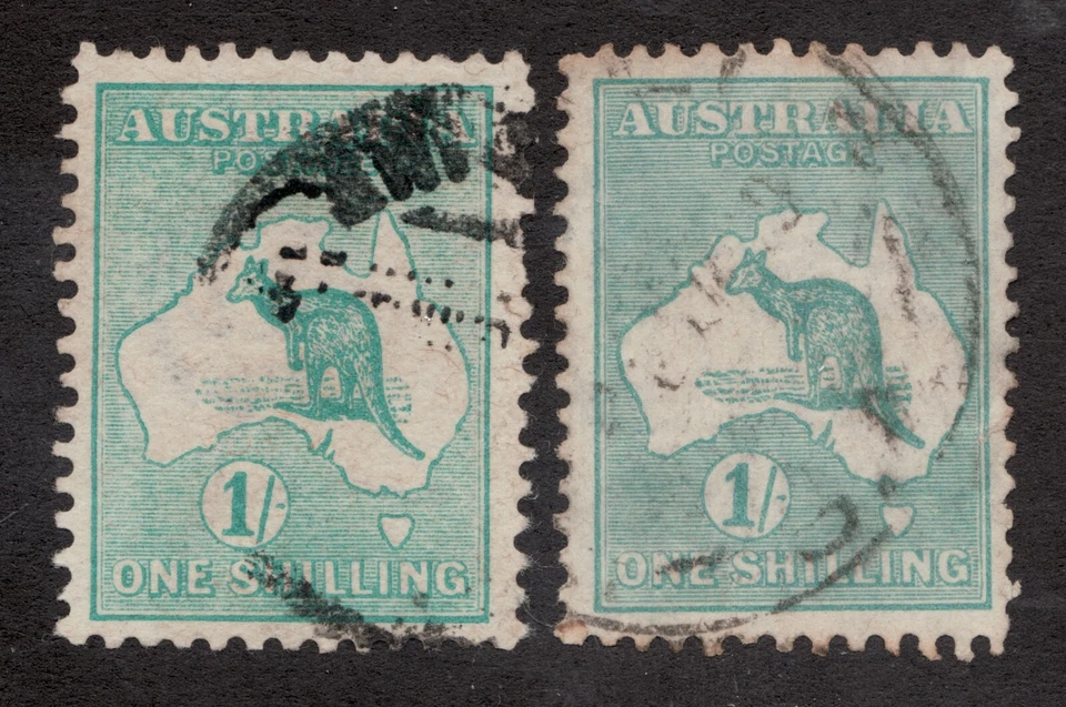 SG11 SG109 - Austrália - 1 Xelim - Canguru e Mapa - Usado - Cv$33 - Imagem 1 de 1